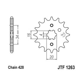 JT JTF1263.16 PINION