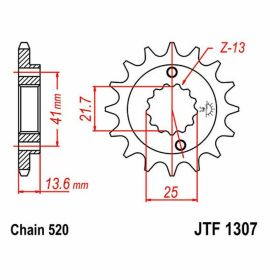 JT Sprocket Teilung 520 15 Zähne JTF1307.15