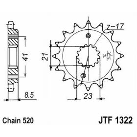 JT JTF1322.13 PINION