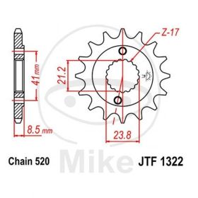 FRONT SPROCKET Z15 520 726.33.04