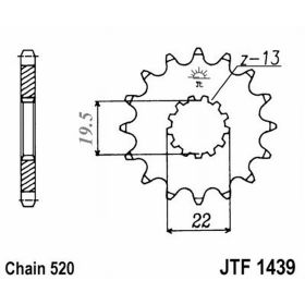 JT JTF1439.11 PINION