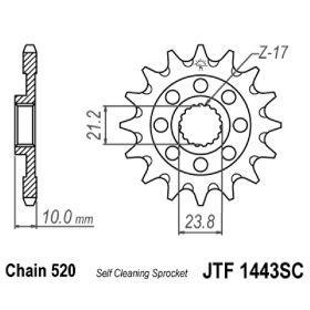 JT JTF1443.13SC PINION