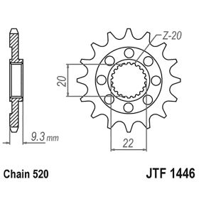 JT JTF1446.13SC PINION