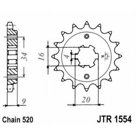 JT JTF1554.12 PINION