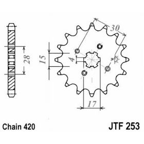 PIGNON JT JTF253.12