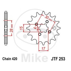 Ritzel 14Z Teilung 420-Honda MSX 125 JC61, JC61A NEU
