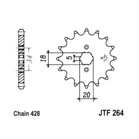 JT JTF264.16 PINION