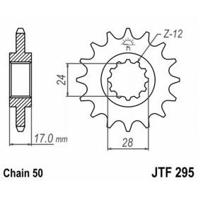 JT JTF295.15 PINION