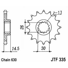 JT JTF335.15 PINION