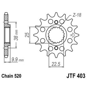 JT JTF403.13 PINION