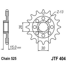 JT JTF404.15 PINION
