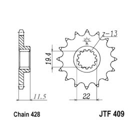 JT JTF409.14 PINION