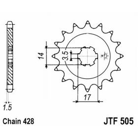 PIGNON JT JTF505.14