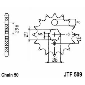 JT JTF509.15 PINION