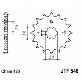 PIGNON JT JTF546.12