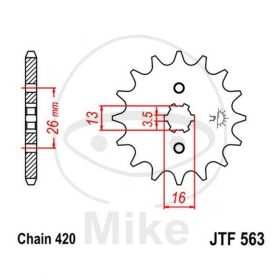 Ritzel 13Z Teilung420 Yamaha DT 50 R 3MN