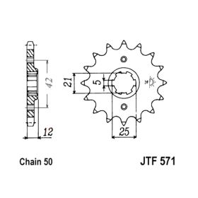PIGNONE JT 571 Z17