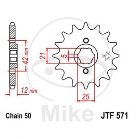 Ritzel 17Z Teilung 530-Yamaha XJ 600H 3KM, 51J NEU