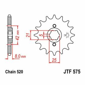 JT 520 Pignon de chaîne 16 dents JTF575.16 pour Yamaha