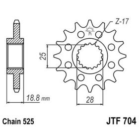 PIGNON JT JTF704.16RB