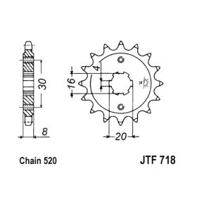 JT JTF718.12 PINION