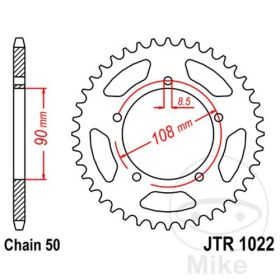 JT JTR1022.40 CORONA 40 DENTI PASSO 530