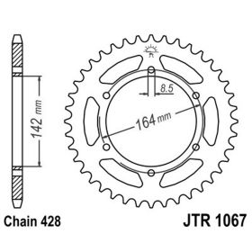 MOTORRAD HINTER KETTENRAD JT JTR1067.52