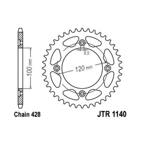 CORONA ACCIAIO JT 54 DENTI JTR1140.54