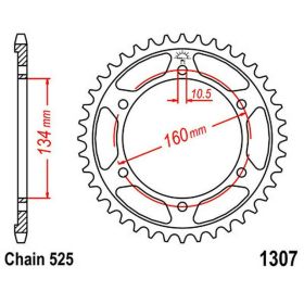 JT Crown 41 Teeth Pitch 525 Steel for Honda CBR 600