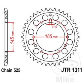 JT JTR1311.45 CORONA 45 DENTI PASSO 525