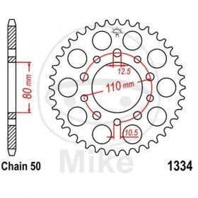 REAR SPROCKET Z44 530 SILVER D.INT. 080 727.21.31