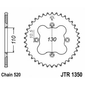 MOTORRAD HINTER KETTENRAD JT JTR1350.36