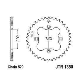 MOTORRAD HINTER KETTENRAD JT JTR1350.38