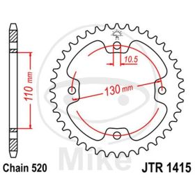 Motorrad hinter kettenrad JT JTR1415.36