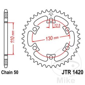 HINTER KETTENRAD JT JTR1420.40 530 Z40