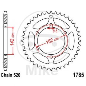 MOTORRAD HINTER KETTENRAD JT JTR1785.48