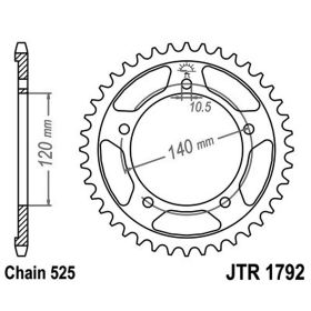 MOTORRAD HINTER KETTENRAD JT JTR1792.44
