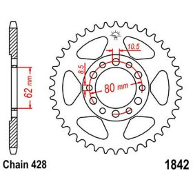 JT Sprocket 47 Teeth Pitch 428 Steel for Yamaha