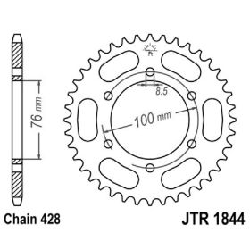 MOTORRAD HINTER KETTENRAD JT JTR1844.44