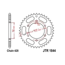 MOTORRAD HINTER KETTENRAD JT JTR1844.48