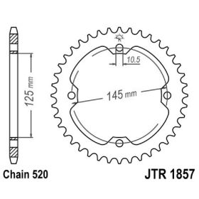 MOTORRAD HINTER KETTENRAD JT JTR1857.38