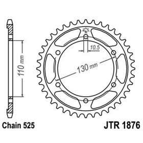 MOTORRAD HINTER KETTENRAD JT JTR1876.46