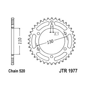MOTORRAD HINTER KETTENRAD JT JTR1977.48
