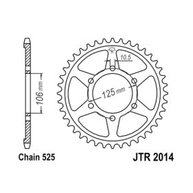 JT JTR2014.47 MOTORCYCLE REAR SPROCKET