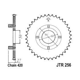 JT JTR25.60 Motorcycle rear sprocket