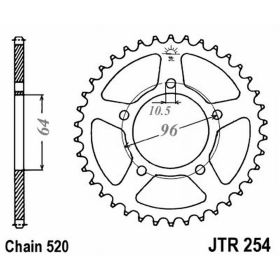 COURONNE MOTO JT JTR254.50