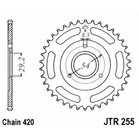 MOTORRAD HINTER KETTENRAD JT JTR255.42