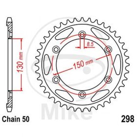 CORONA 40 DENTI 530 ARGENTO 727.37.43