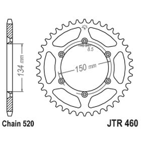 JT JTR460.45 MOTORCYCLE REAR SPROCKET
