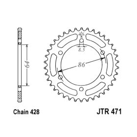 COURONNE MOTO JT JTR471.50